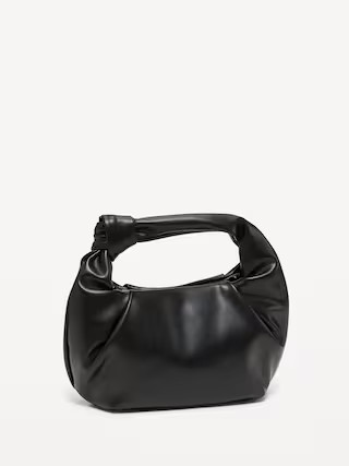 Faux-Leather Croissant Bag | Old Navy (US)