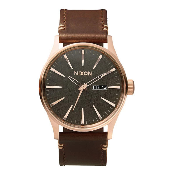 Nixon Sentry Leather Watch | Scheels
