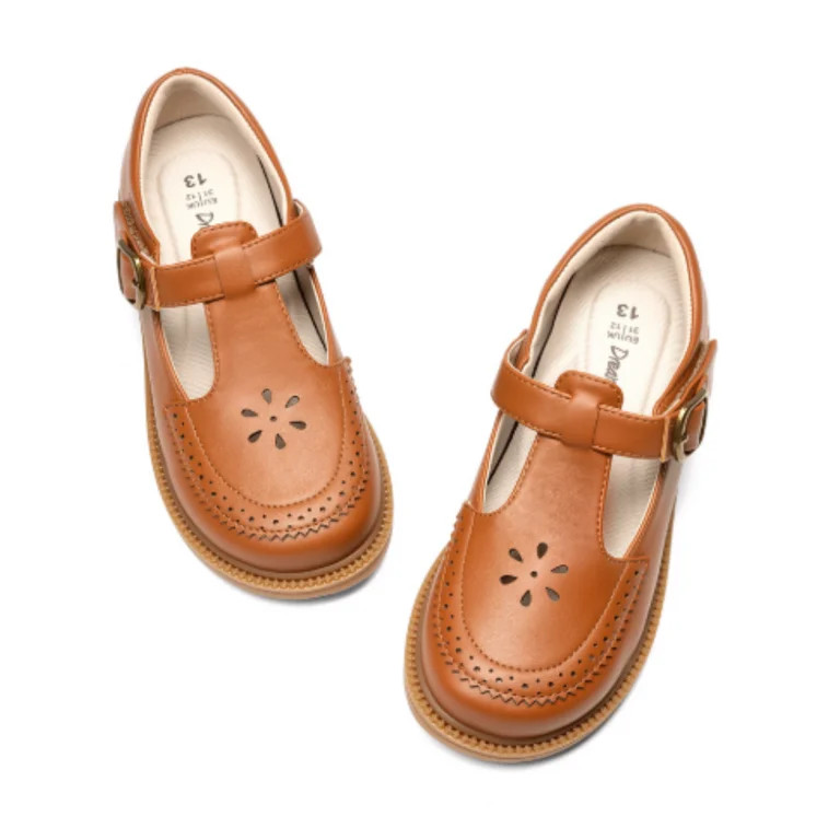 DREAM PAIRS Girls’ Mary Jane Dress Shoes, Ballet Flats for School Uniforms, Toddlers, and Littl... | Walmart (US)