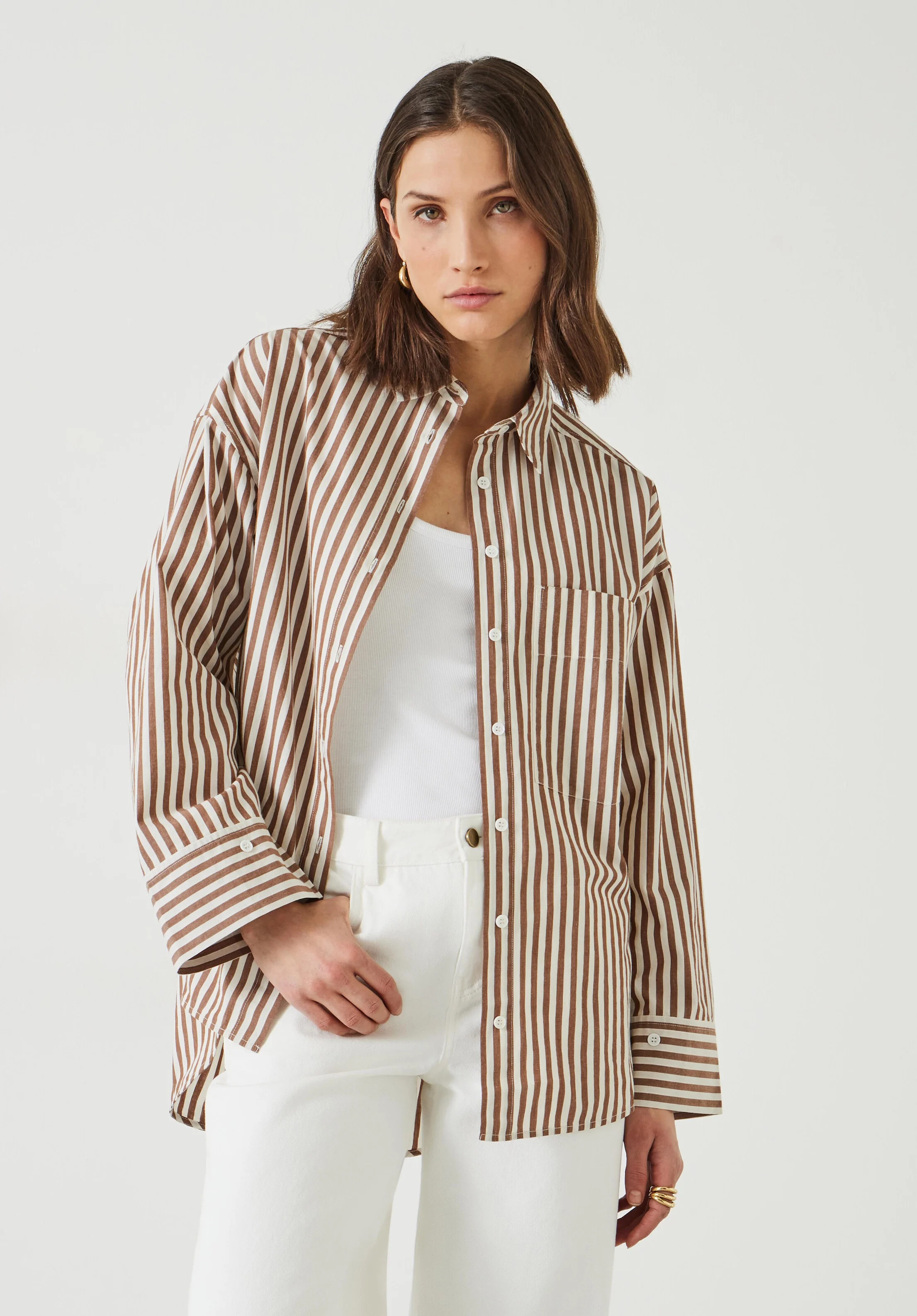 Indy Oversized Stripe Shirt | Hush UK