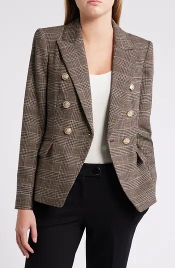 Plaid Double Breasted Blazer | Nordstrom