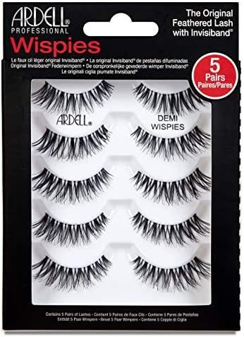Amazon.com: Ardell False Eyelashes Demi Wispies Black, 1 pack (5 pairs per pack) : Beauty & Perso... | Amazon (US)