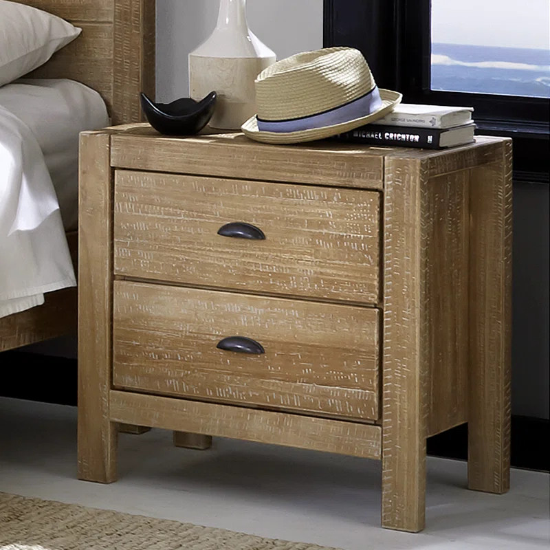 Montauk 2 - Drawer Solid Wood Nightstand | Wayfair North America