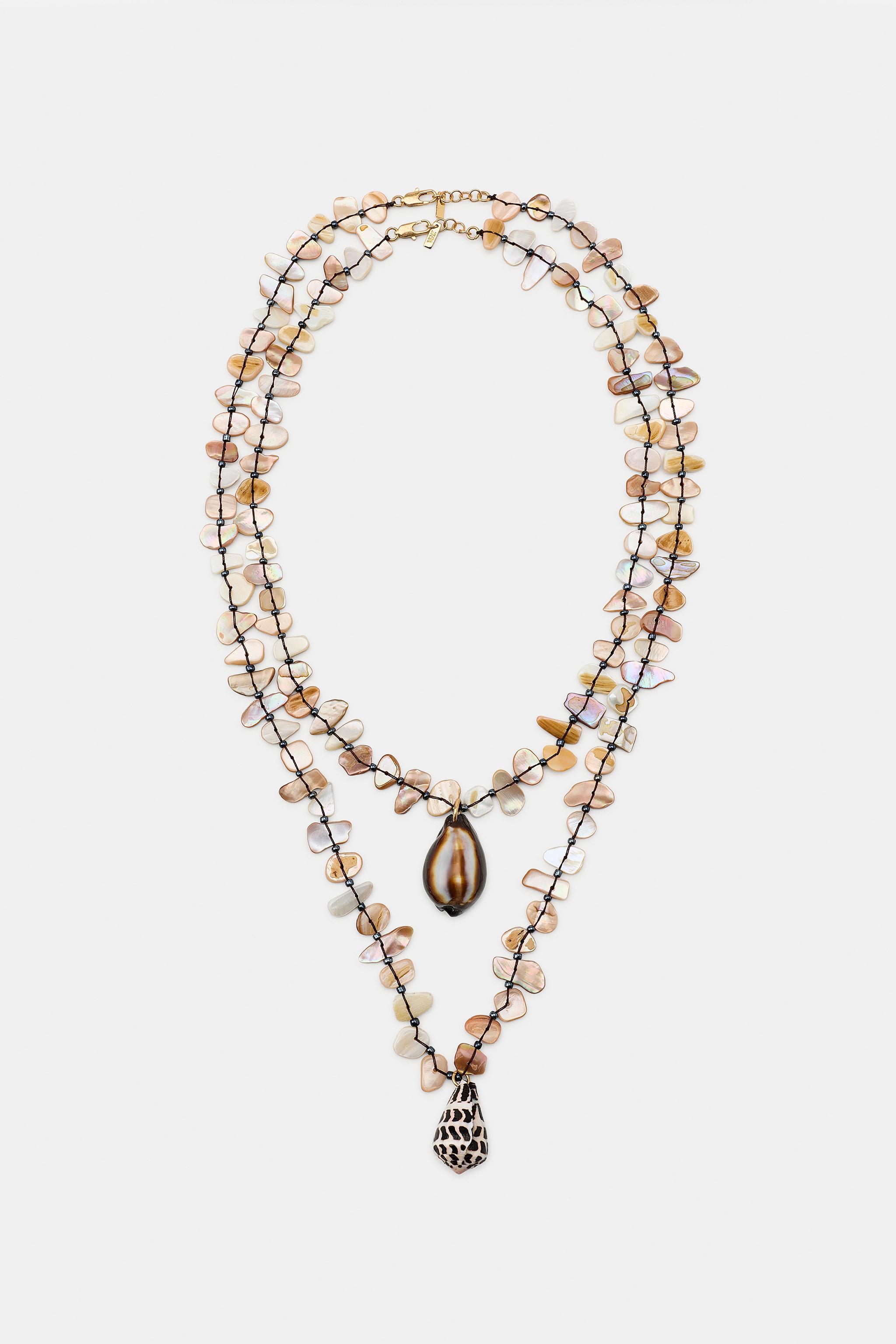 PACK OF 2 SHELL NECKLACES | Zara US