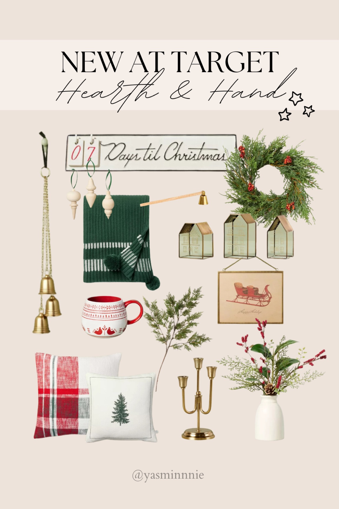 New at Target! Hearth and Hand Christmas collection! 

Target, Christmas, decor, Target, wreath, pillows, ornaments, bells, new, home, studio McGee

#LTKhome #LTKHoliday #LTKSeasonal