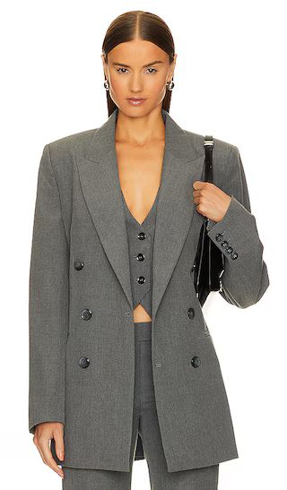 Calen Blazer in Grey | Revolve Clothing (Global)