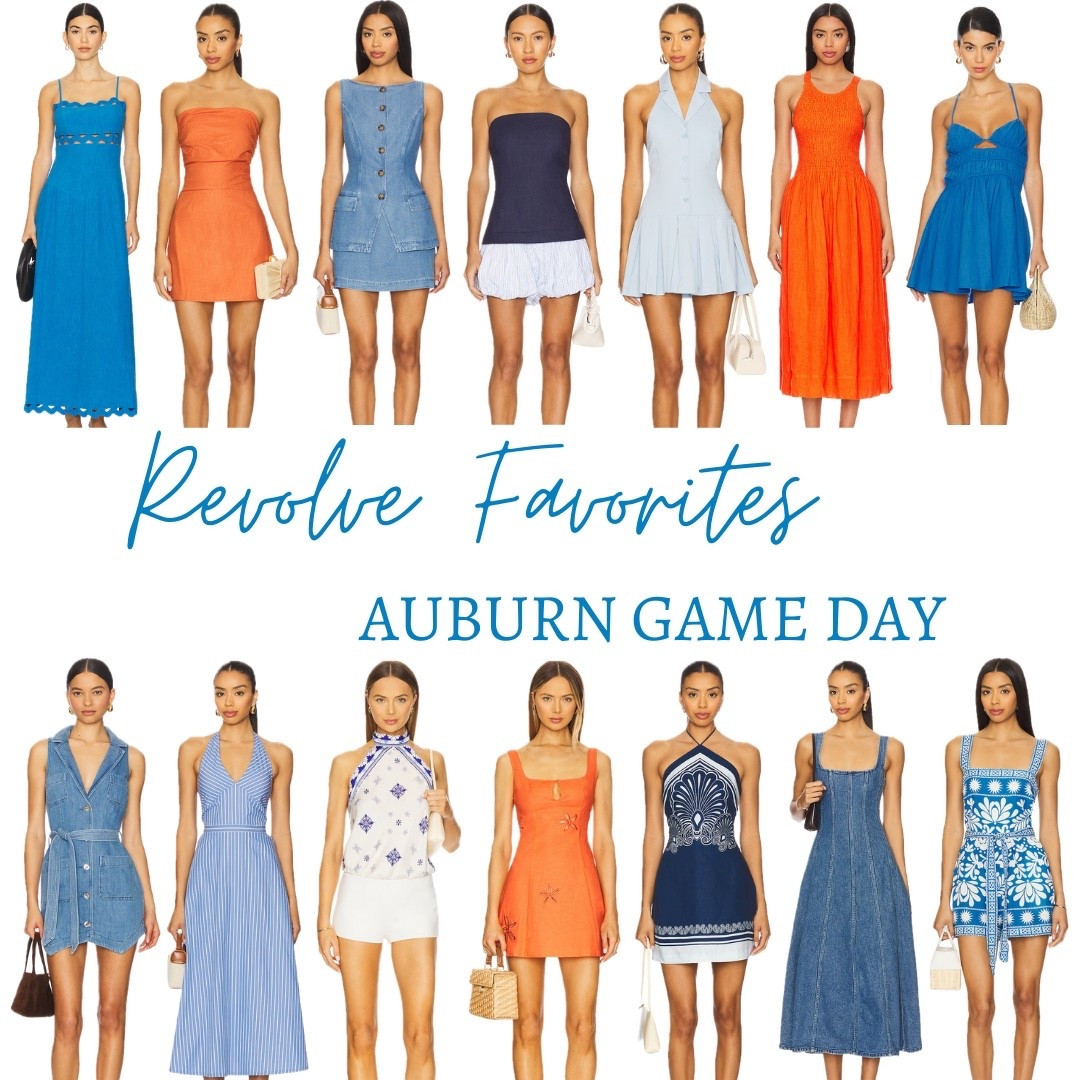 Auburn game day outfits from revolve 💙🧡 

#LTKSeasonal #LTKStyleTip
