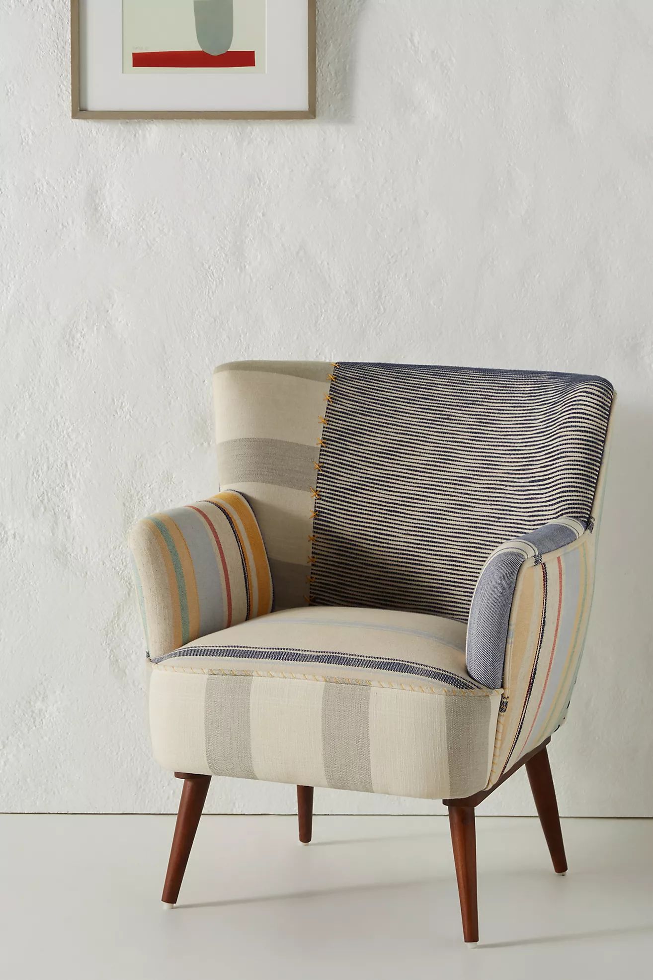 Striped Petite Accent Chair | Anthropologie (US)