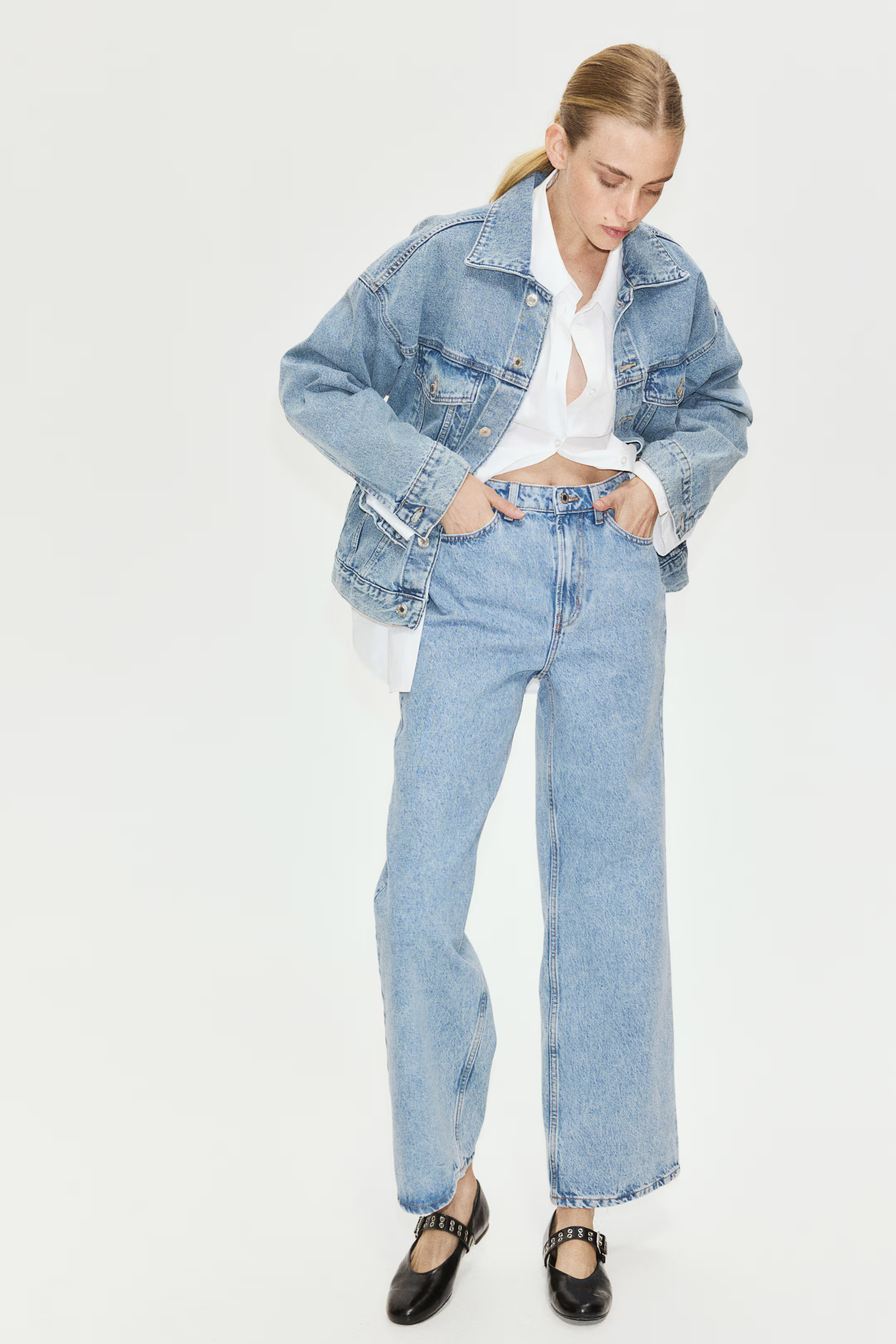 Curvy Fit Wide Ultra High Jeans | H&M (US + CA)