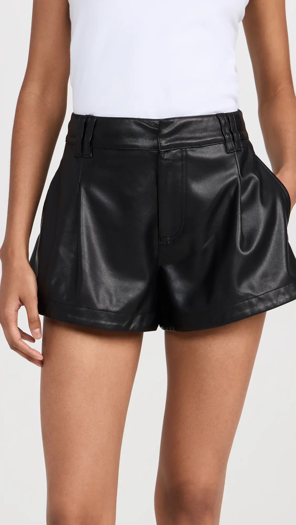 Free People Free Reign Faux Leather Shorts | Shopbop | Shopbop