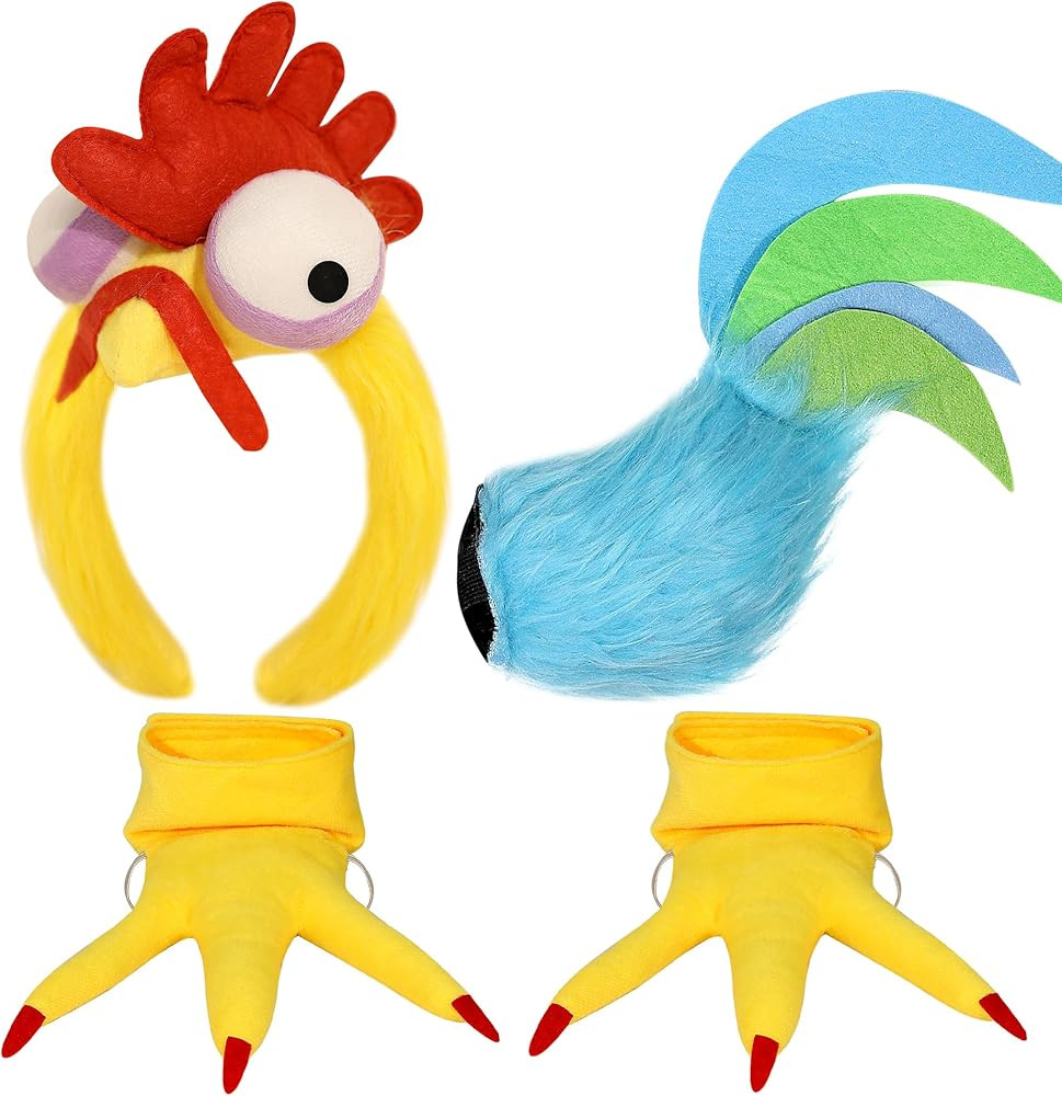 Chicken Costume for Adult Women - 3PCS Halloween Costume Accessories Includes Chicken Headband an... | Amazon (US)
