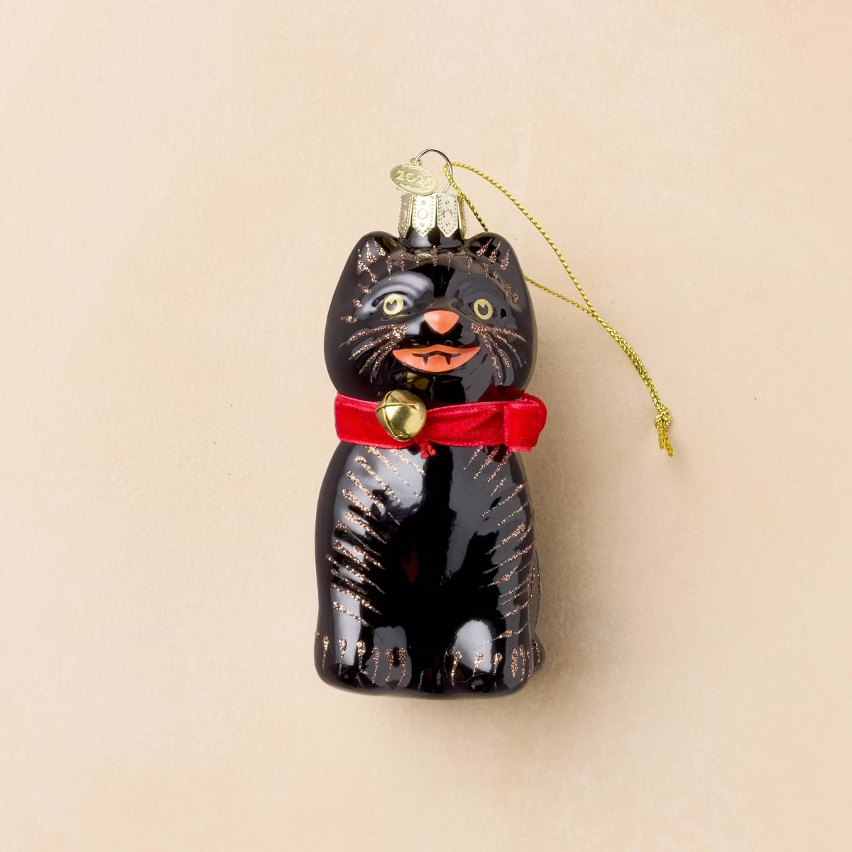 John Derian for Target Glass Halloween Cat Ornament | Target