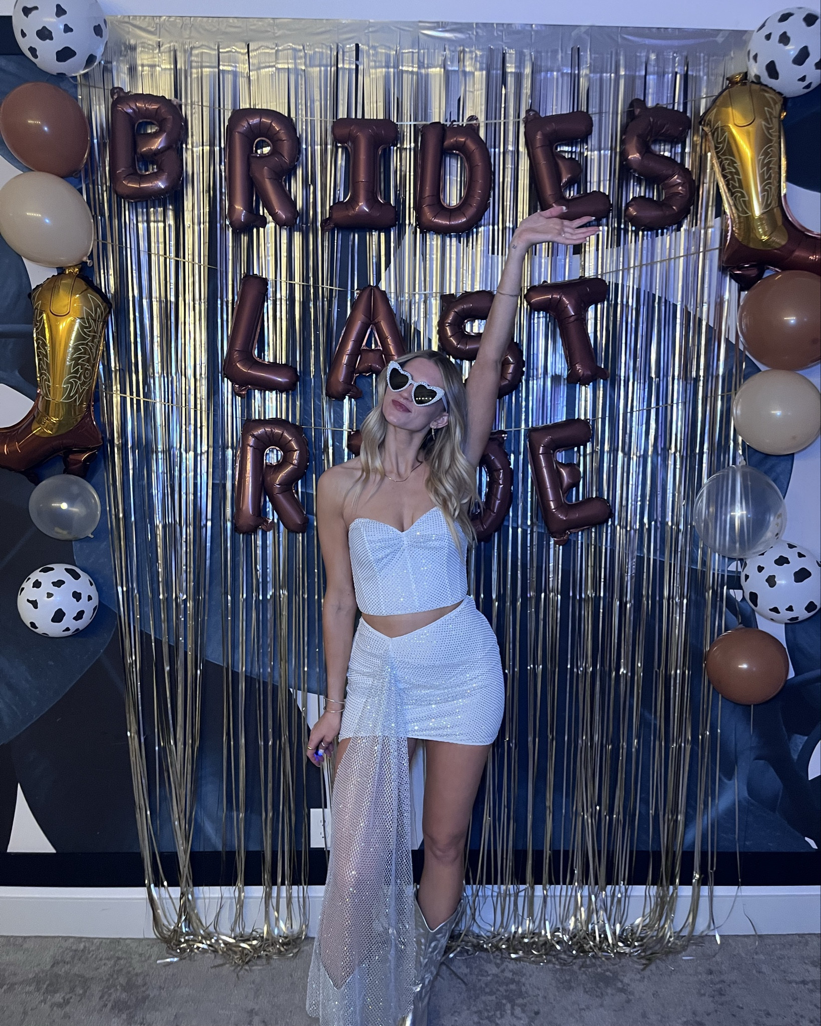 Last rodeo bachelorette outfit inspo 🪩✨wearing a size small in top and bottom - fits a bit tight so I’d size up one if you don’t want this squeezing you!

#LTKStyleTip #LTKFindsUnder100 #LTKWedding