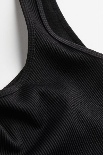 Ribbed Jersey Bodysuit - Black - Ladies | H&M US | H&M (US + CA)
