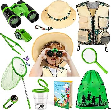 INNOCHEER Kids Explorer Kit & Bug Catcher Kit & Safari Costume Kit, Outdoor Exploration Set with ... | Amazon (US)