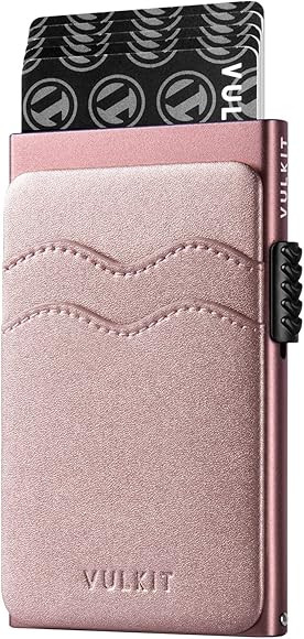 VULKIT Credit Card Holder Minimalist Slim Pop Up Wallet with Leather Slots RFID Blocking for Men ... | Amazon (CA)