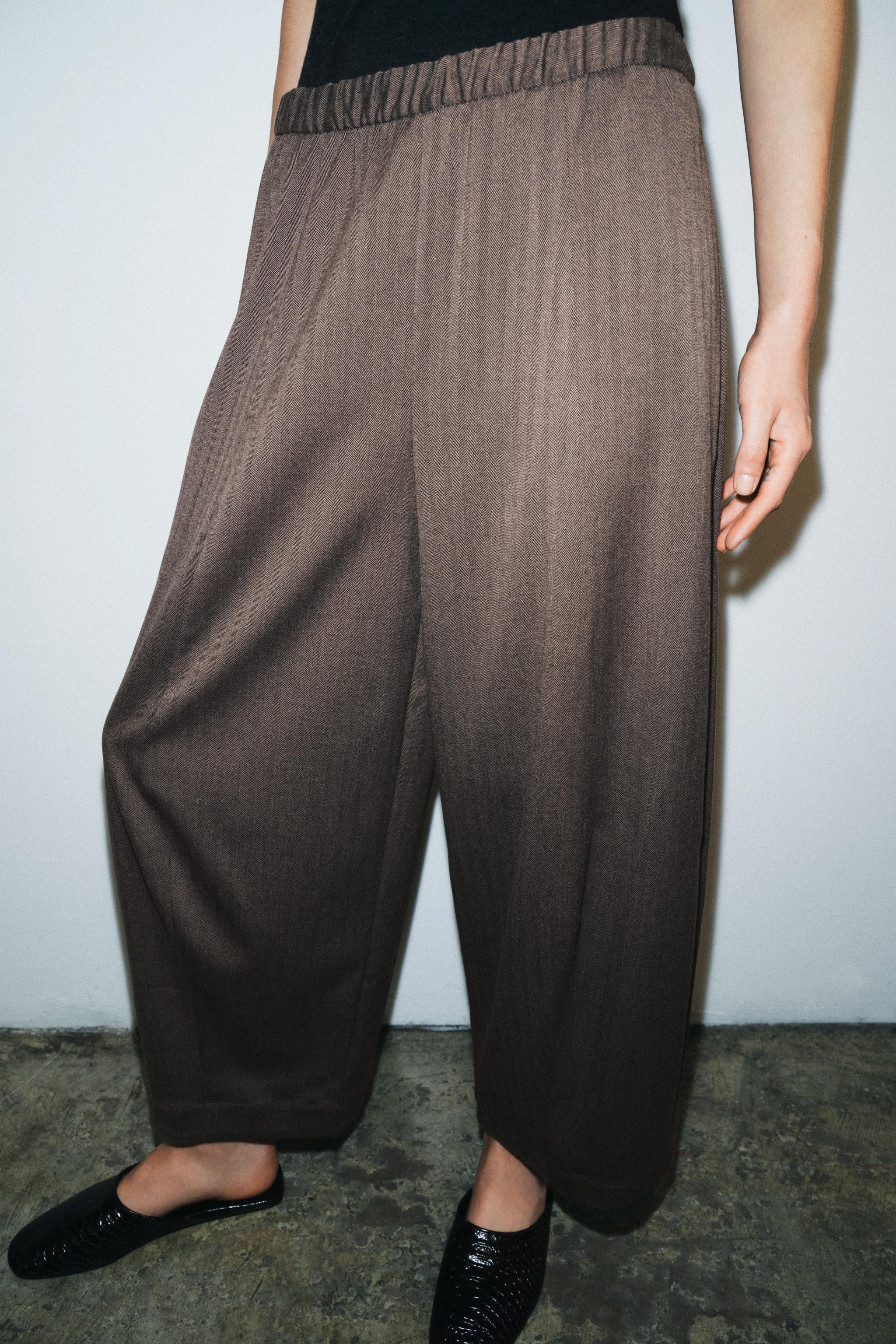 ZW COLLECTION WIDE LEG PANTS | Zara US