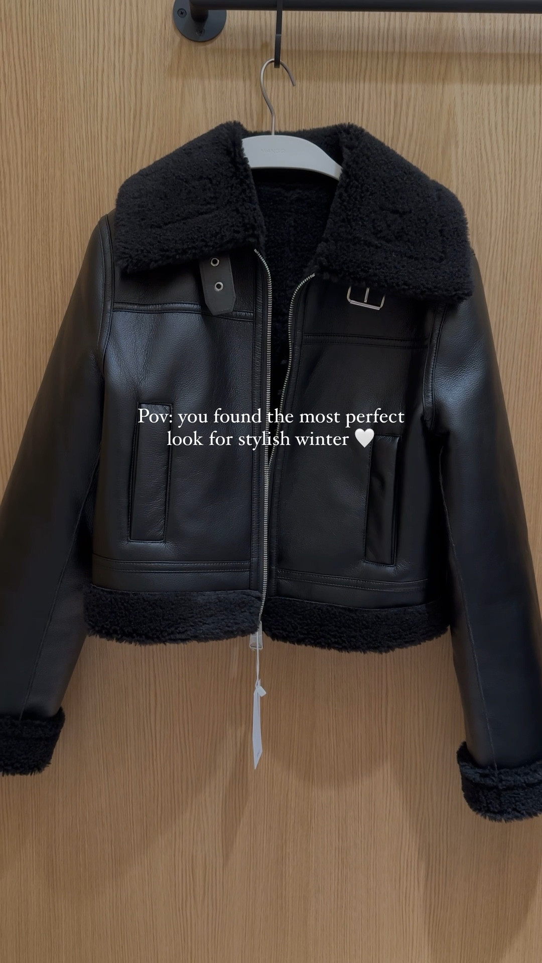 Absolutely in love with this look made of black shearling lined jacket, zip neck jumper, cow-boy boots, and blue jeans. Total look by Mango 🖤 I am wearing XS size in tops, 32-34 in jeans and 36 in shoes. #mango #coat #shoes

#LTKshoecrush #LTKVideo #LTKstyletip