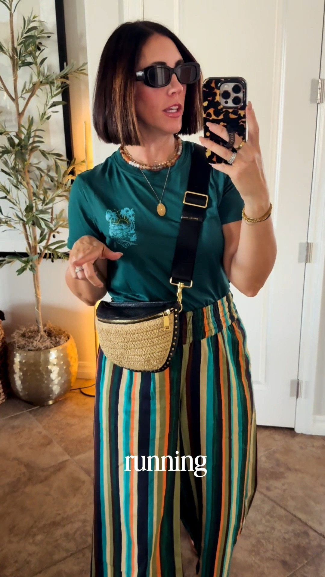 Graphic tee + striped wide leg pants = my kind of easy outfit formula 🌴 Threw this on for a casual day out and it’s giving casual relaxed vibes without trying too hard. The stripes do all the work here!

Tee – size small
Striped wide leg pants – size small
Sandals – size 8
Necklaces – linked!

Comfy, colorful, and no ironing required. Perfect for those “I have 5 minutes to get dressed” mornings 😅

#ltkfindsunder50 #ltkstyletip #ltkunder100

#LTKmomlife #LTKOver40 #LTKSaleAlert