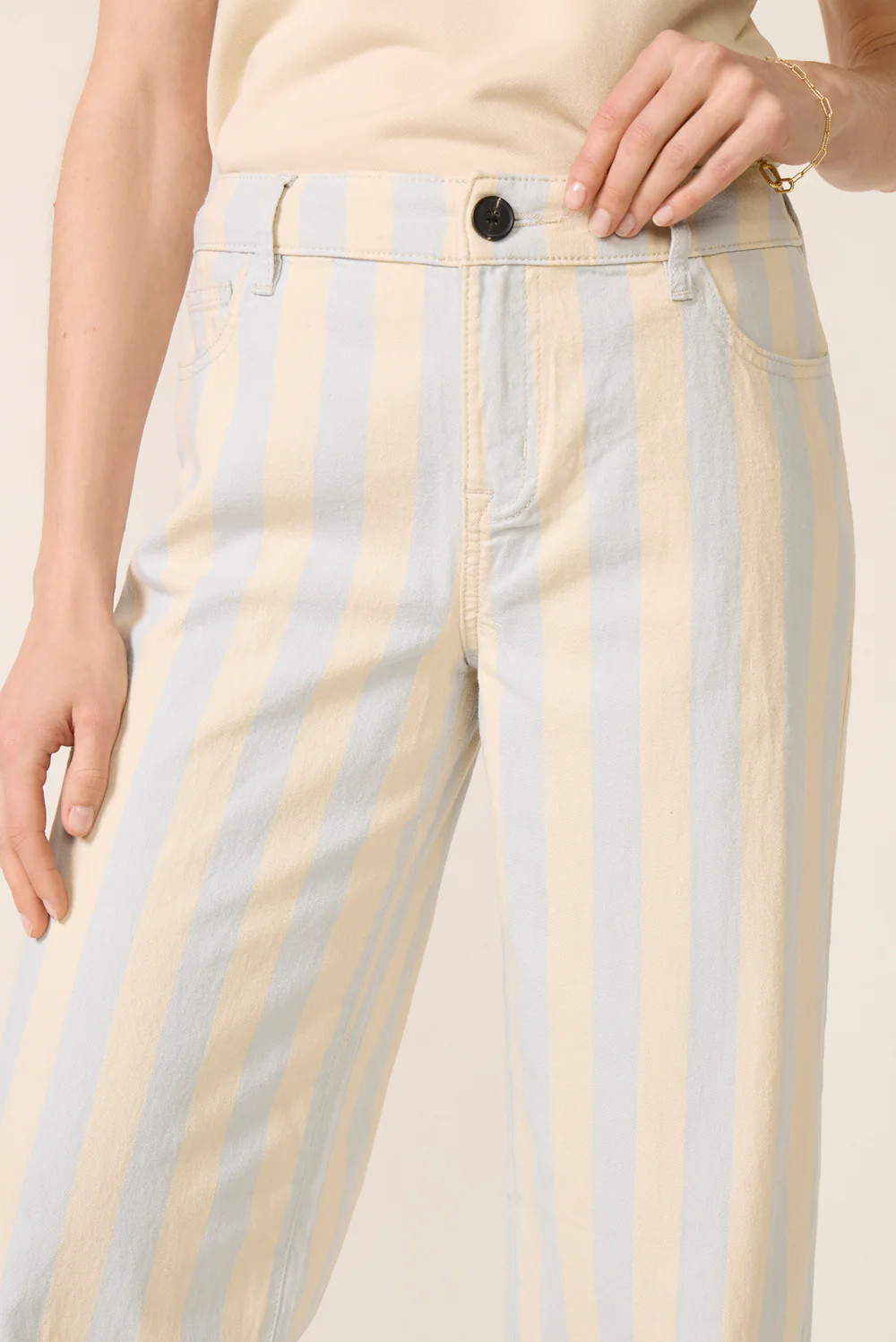 Maker Wide Leg Stripe Pant | Evereve