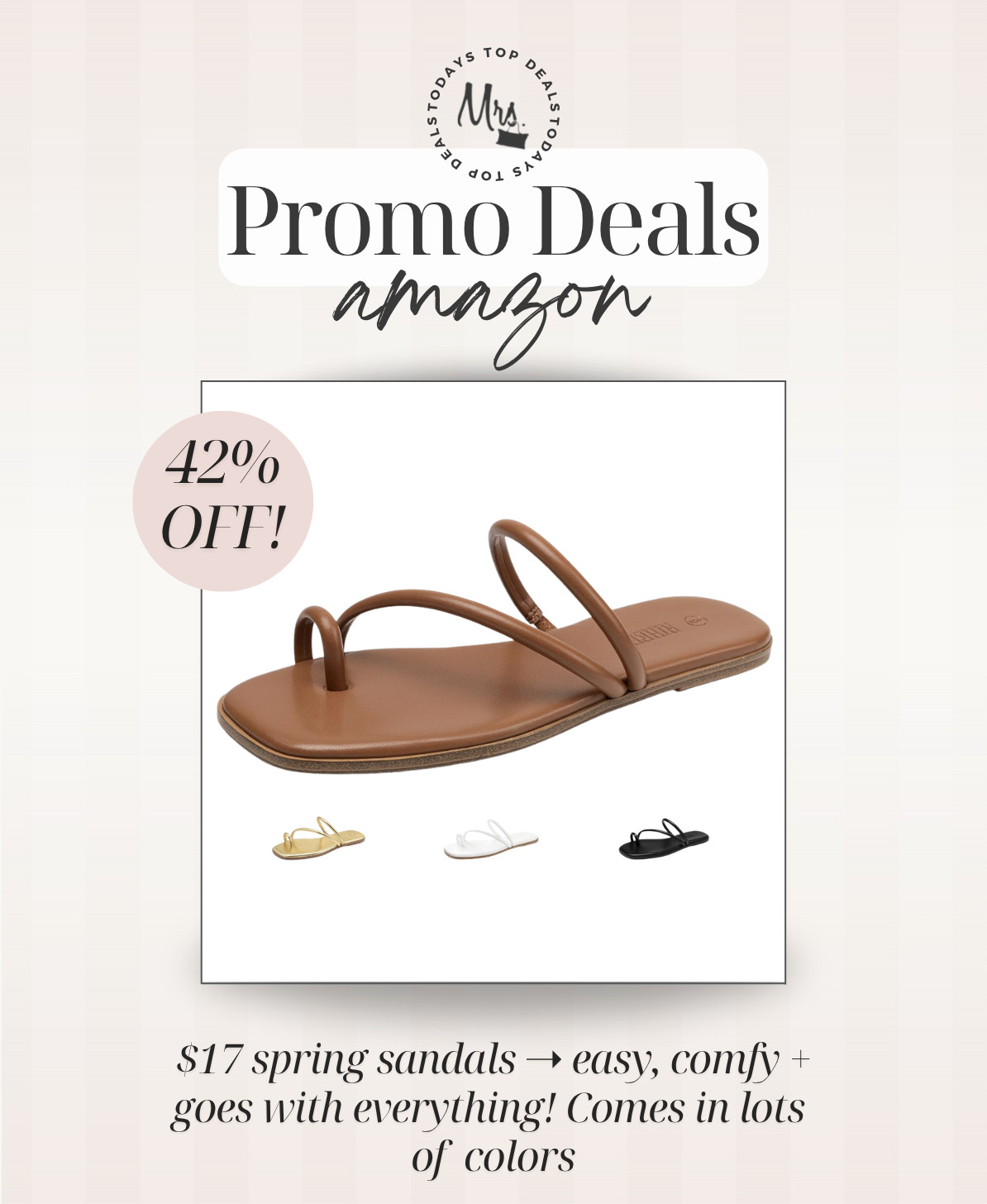 $17 spring sandals ➝ easy, comfy + goes with everything 

 #LTKgrwm #LTKSeasonal #LTKSaleAlert
