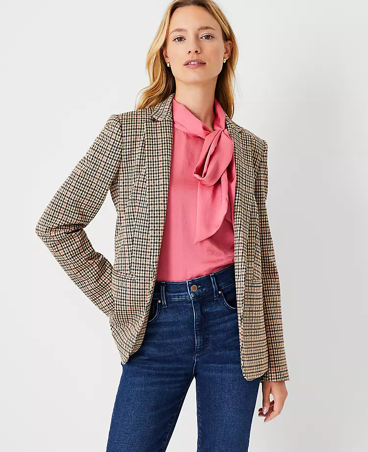 The Hutton Blazer in Check | Ann Taylor (US)