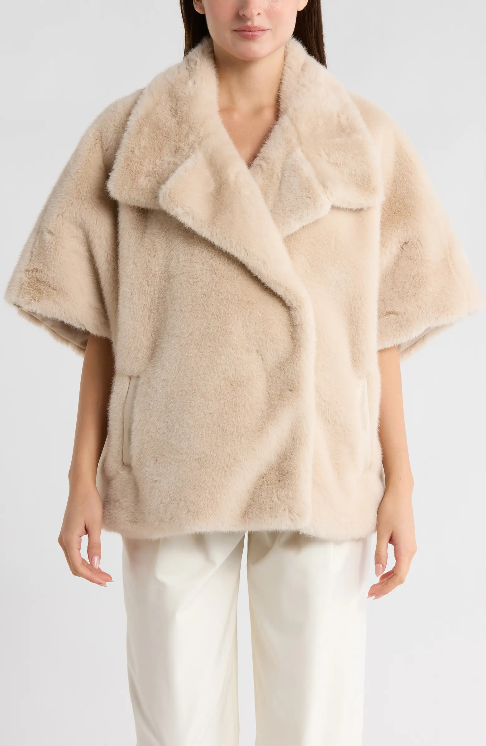 La Fiorentina Faux Fur Cape | Nordstromrack | Nordstrom Rack