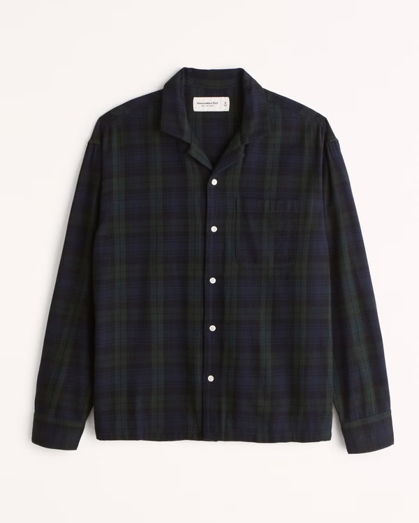 Gender Inclusive Flannel Sleep Shirt | Gender Inclusive Gender Inclusive | Abercrombie.com | Abercrombie & Fitch (US)