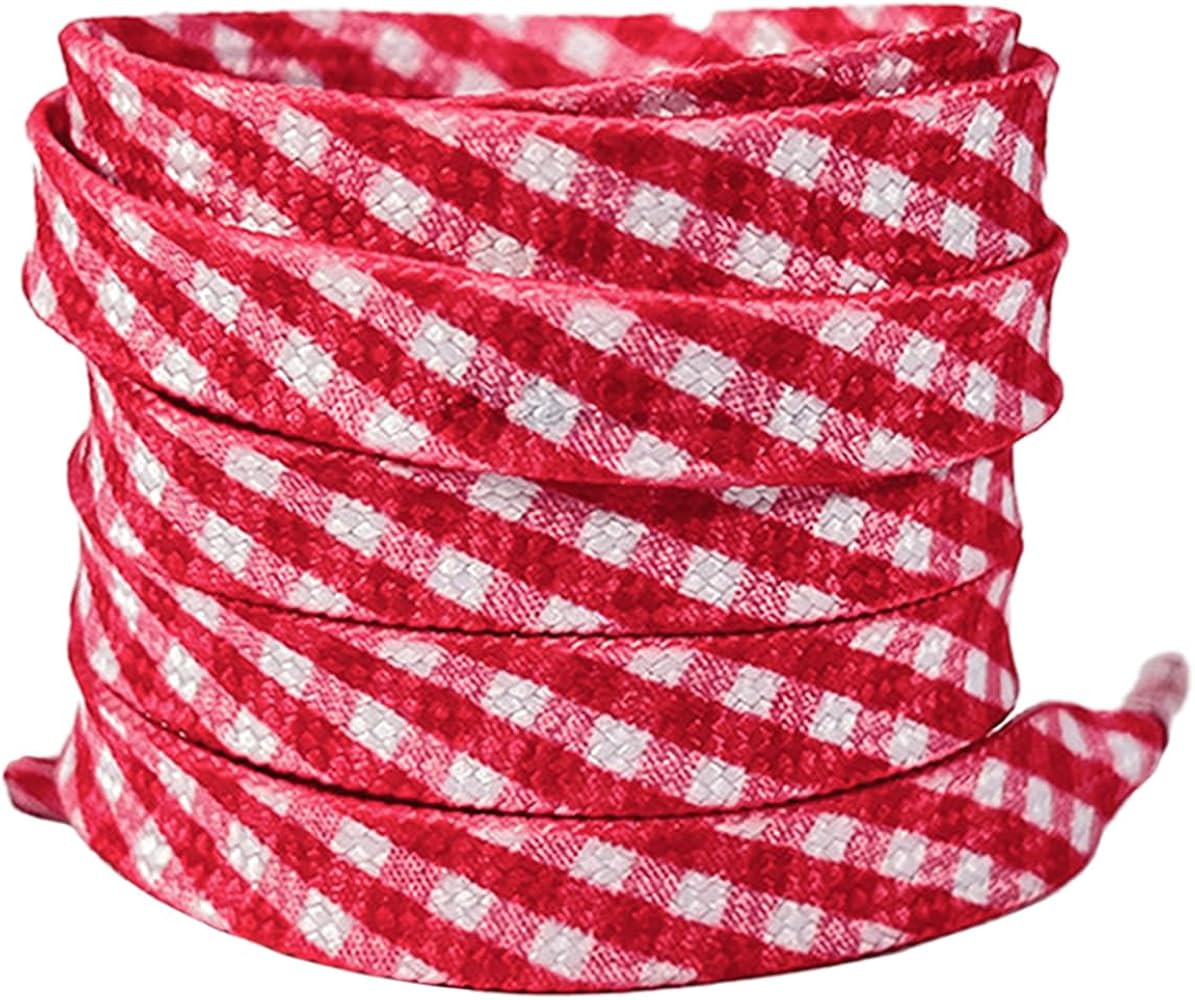 BGXW Thin Flat Leopard Cow Print Shoelaces Camouflage Shoe Laces Shoestring 1 Pair 47 Inch | Amazon (US)