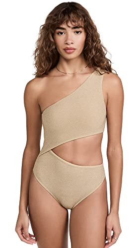 Beach Riot Women's Celine One Piece, Gold, M | Amazon (US)