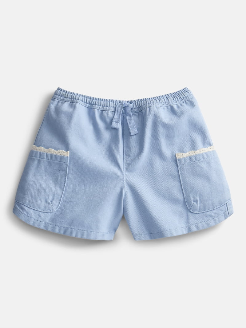 Wonder Nation Little Girls Pull On Shorts, Sizes 4-10 | Walmart (US)