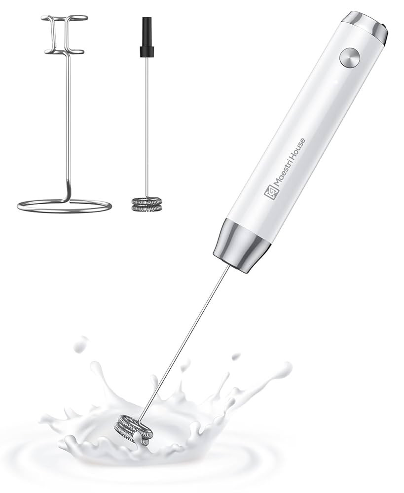 Maestri House Rechargeable Milk Frother with Stand, LunaFro Handheld Electric Foam Maker Waterpro... | Amazon (US)