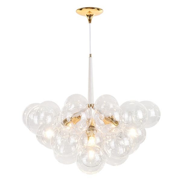 4-Light Bubble Glass Chandelier in Black/White - Bed Bath & Beyond - 35245102 | Bed Bath & Beyond