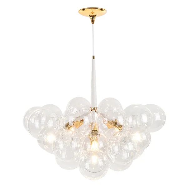 4-Light Bubble Glass Chandelier in Black/White - Bed Bath & Beyond - 35245102 | Bed Bath & Beyond