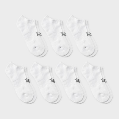 Women's Cushioned 6+1pk No Show Athletic Socks - All In Motion™ White - 4-10 | Target