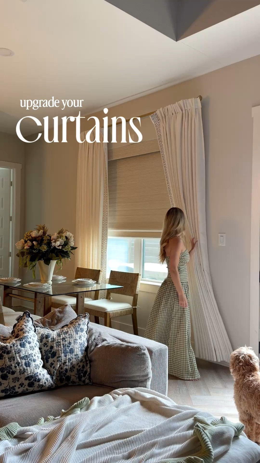 These curtains are from @twopagescurtains and the details are: 
- Motorized Window Woven Bamboo Shades in Lay Marble White (Blackout)
- Ivory White Liz Linen Curtains with H61 Silk Beige Trim Border (Privacy)
- Custom Relaxed Roman Shades Cord Lift in Britt Husk BB-P6 (Room Darkening)

#hometransformation #twopagescurtains

#LTKmomlife #LTKHome #LTKSaleAlert