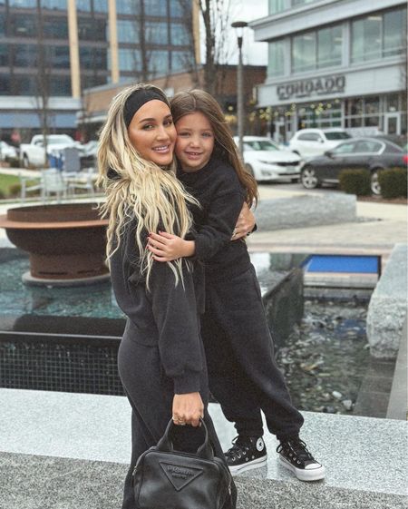 Taking my girl on a little nail date 🖤 Matching black outfits. 

matching outfit l sweats l sweat set l kids

#LTKkids #LTKfamily