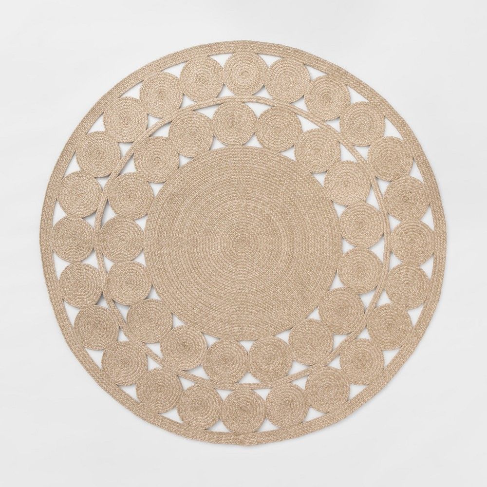 6' Round Woven Outdoor Rug Natural - Opalhouse | Target