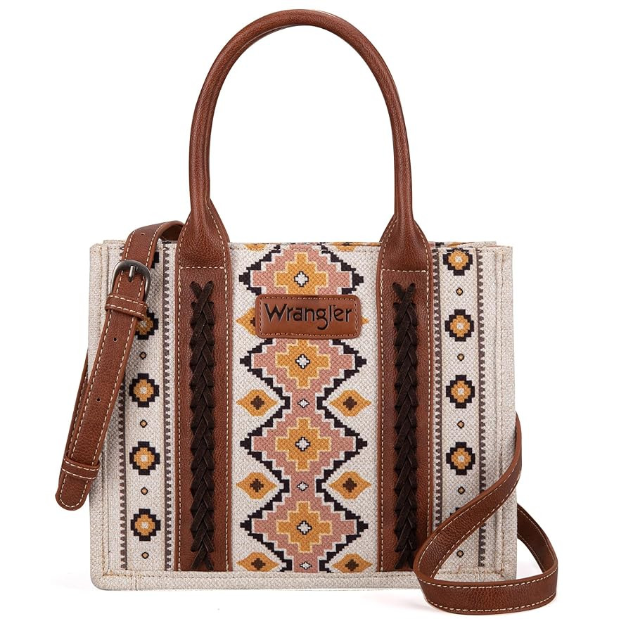 Montana West Wrangler Tote Bag for Women Western Shoulder Purses Boho Aztec Satchel Handbags | Amazon (US)