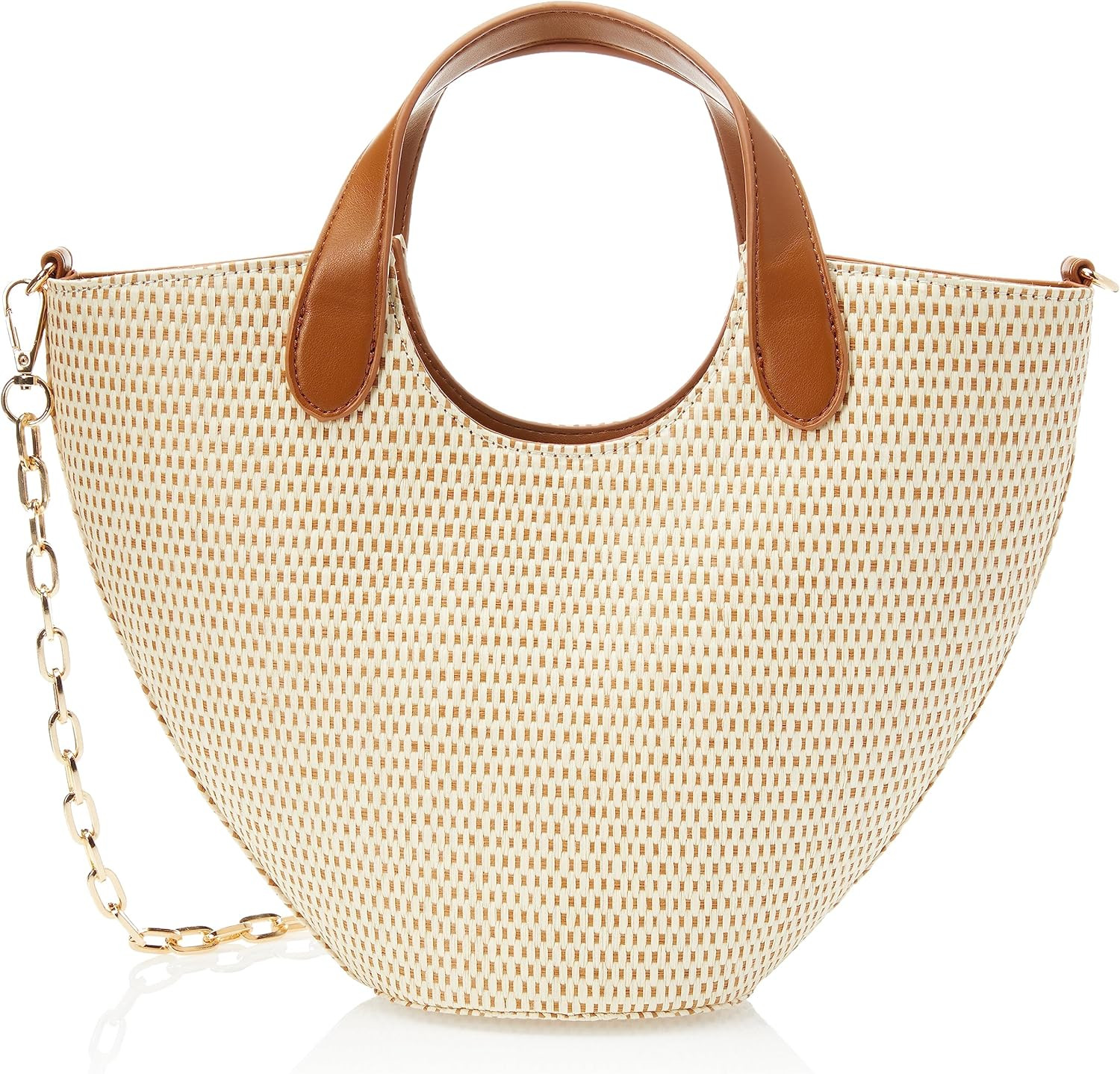 The Drop Women's Jade Straw Tote with Chain Strap | Amazon (US)