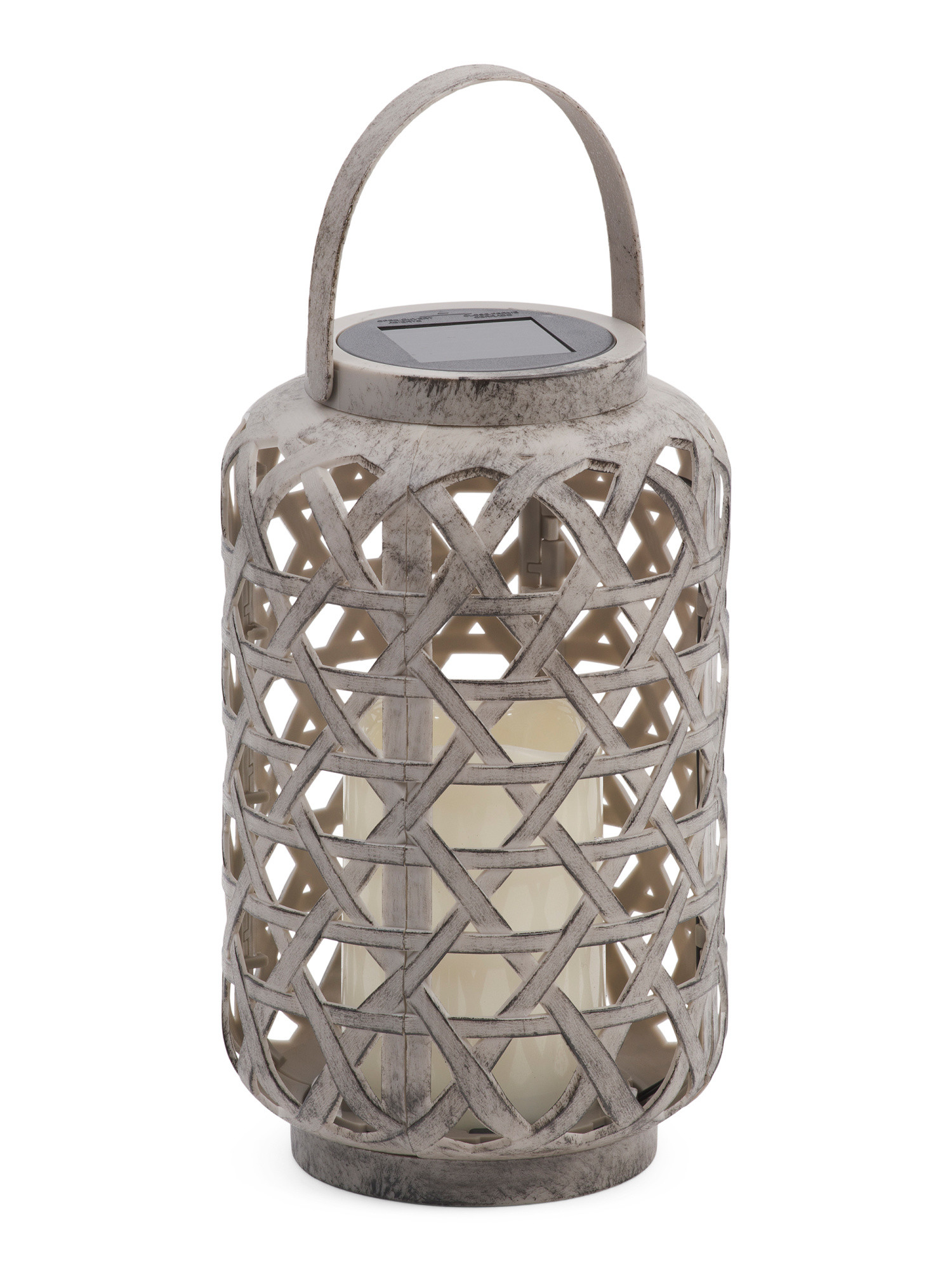 Outdoor Solar Woven Led Candle Lantern | TJ Maxx