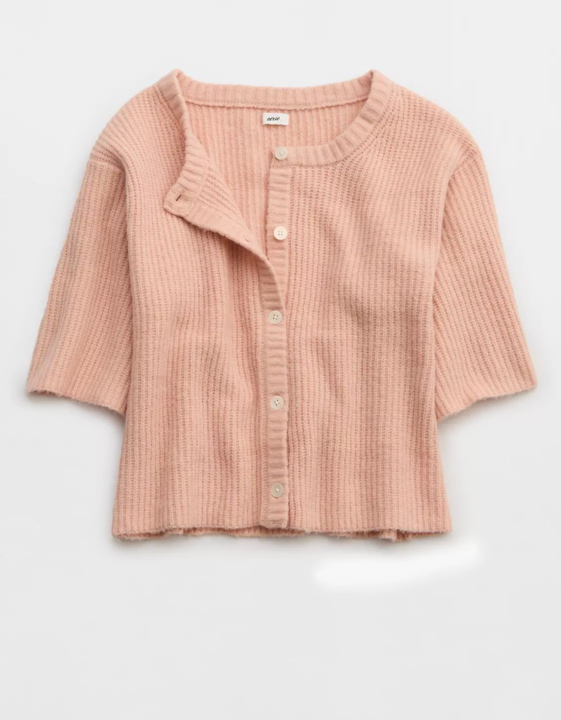 Aerie Unreal Short Sleeve Cardigan | American Eagle Outfitters (US & CA)