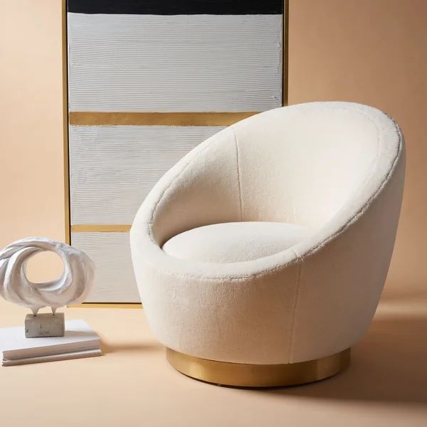 Teston 32'' Wide Swivel Barrel Chair | Wayfair North America