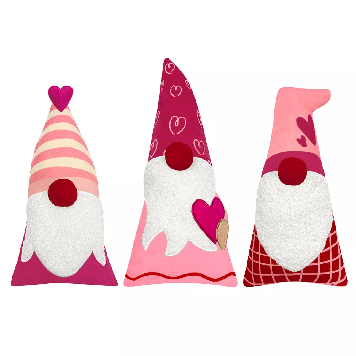Celebrate Together Valentine's Day Pink Gnome 3-Pack Pillows | Kohl's
