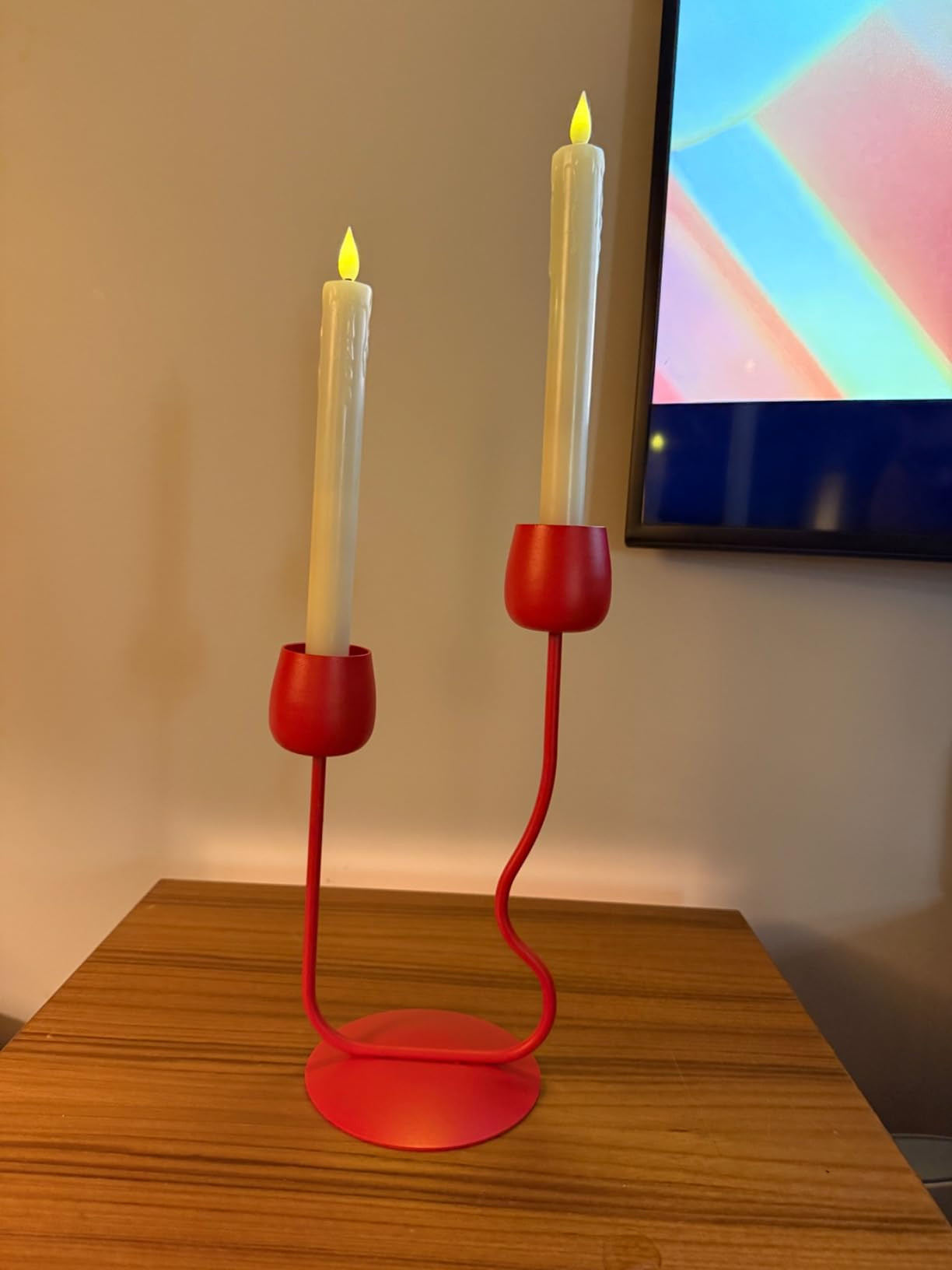 Homemory 11 inches Waxy Flameless Taper Candles with Remote Timer Dimmer, 6 Pcs Battery Operated ... | Amazon (US)