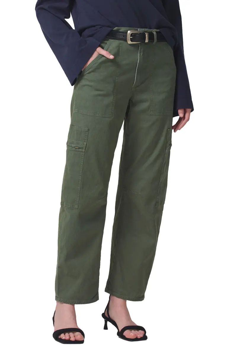 Citizens of Humanity Marcelle Low Rise Barrel Organic Cotton Cargo Pants | Nordstrom | Nordstrom