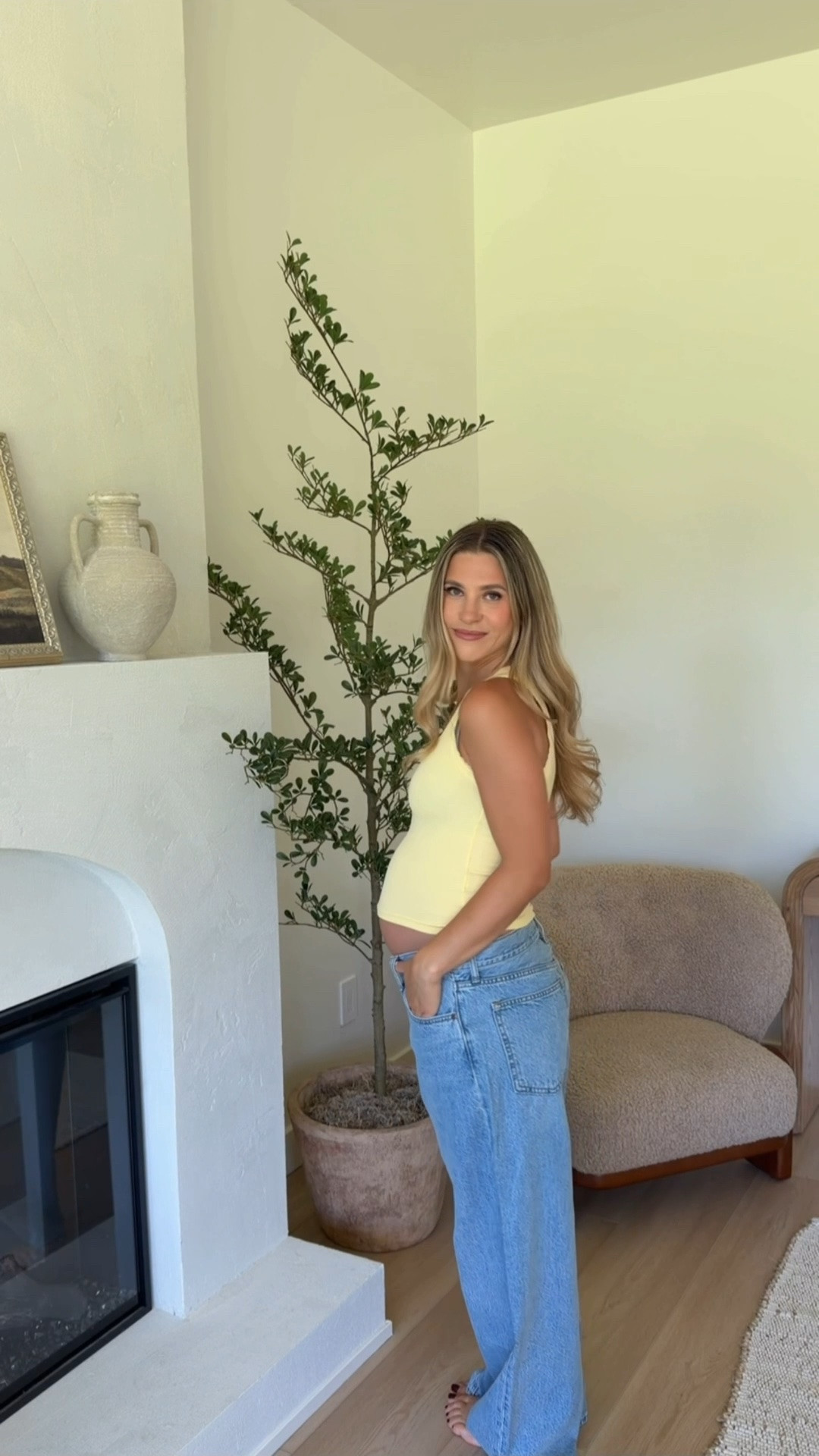 The perfect low waist jean! I sized up to size 30 short so they will last the rest of my pregnancy!

#LTKootd