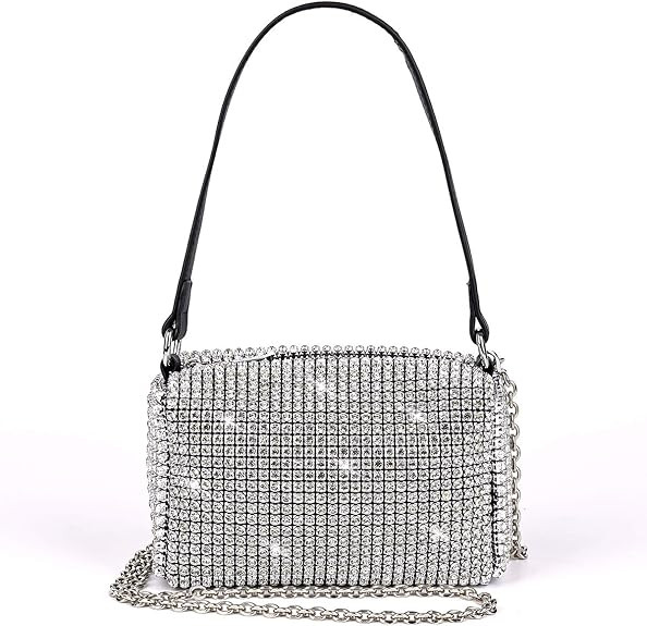 Bling Bling Crystals Evening Clutch Bag for Women Girls Sparkling Crossbody Bag Wedding Prom Part... | Amazon (US)