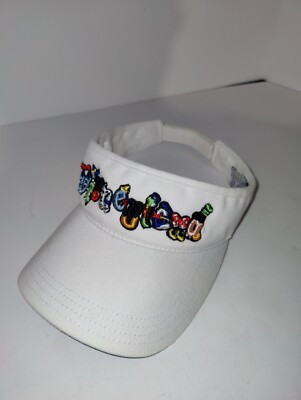 Vintage Walt Disney World Disneyland Mickey Mouse Visor White Hat Cap Multicolor | eBay US
