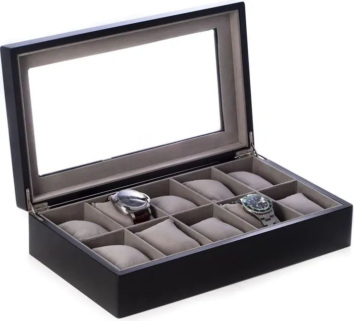 Bey-Berk Matte Black Wooden Watch Case | Nordstrom | Nordstrom